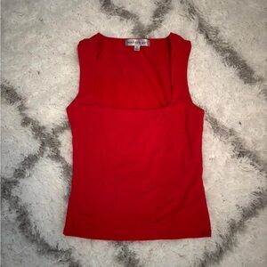 Madden Girl square neck red tank top